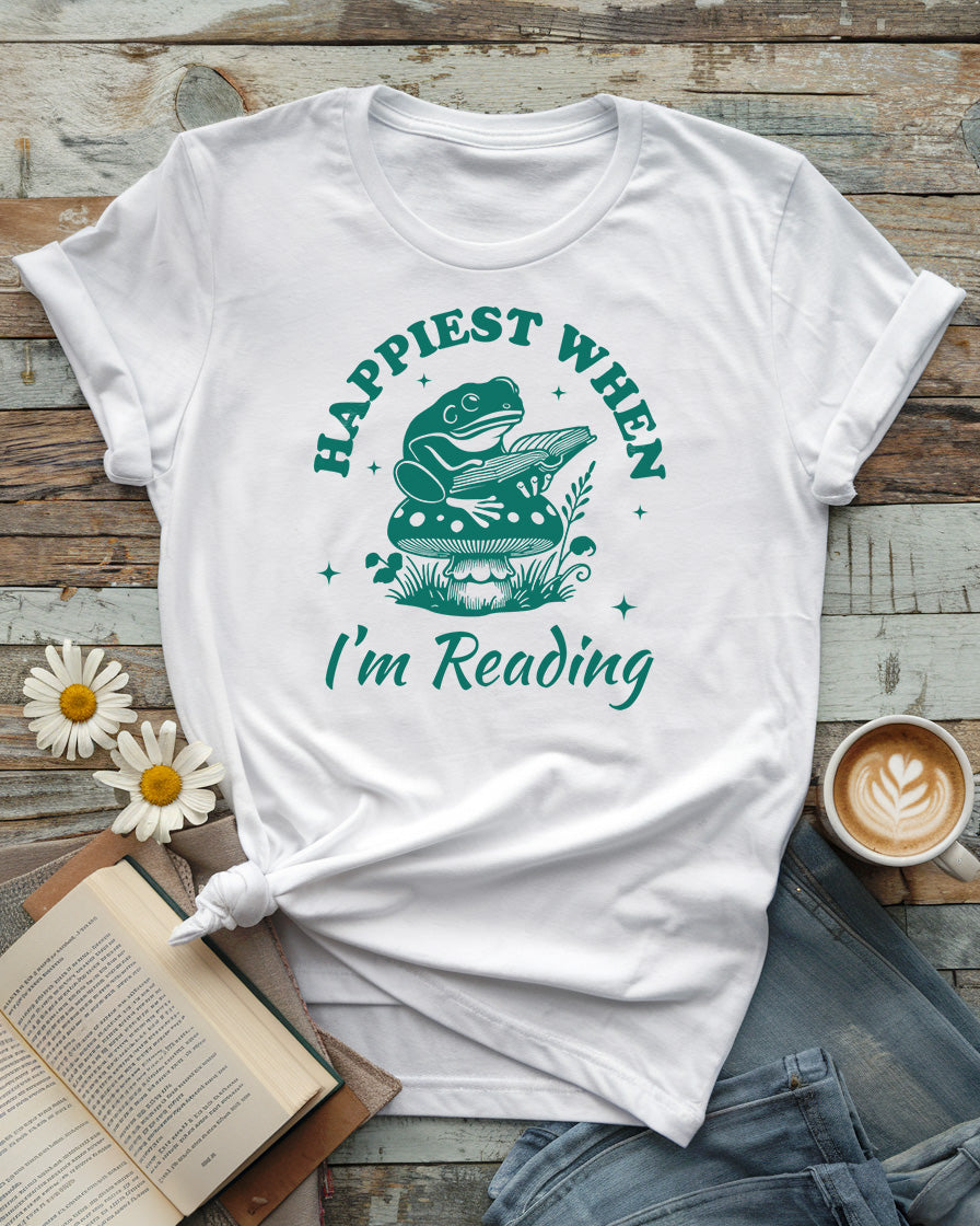 Happiest When I’m Reading Tee