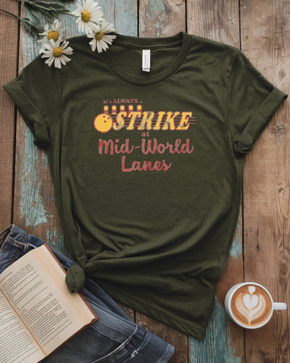 Mid-World Lanes Tee, The Dark Tower Vintage Bowling Shirt
