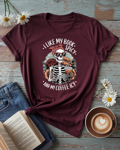 Spicy Books Icy Coffee Tee