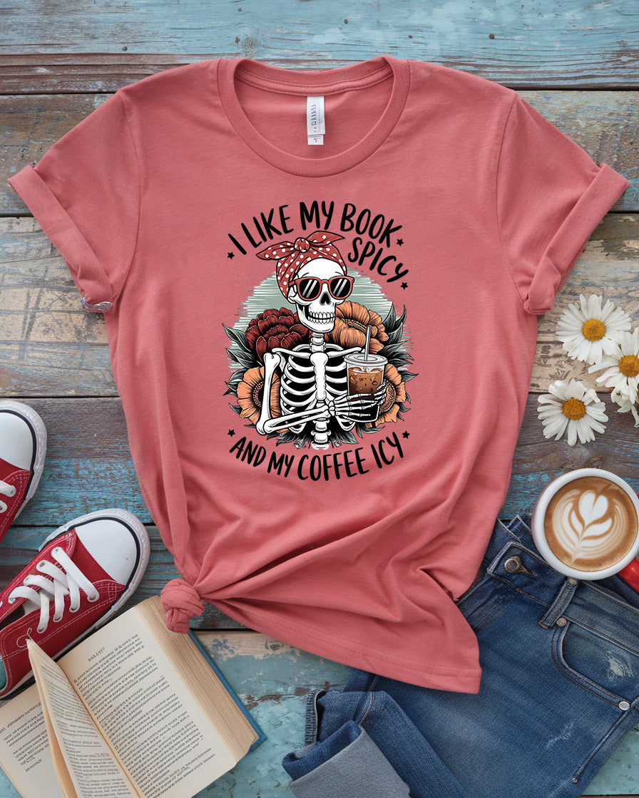 Spicy Books Icy Coffee Tee