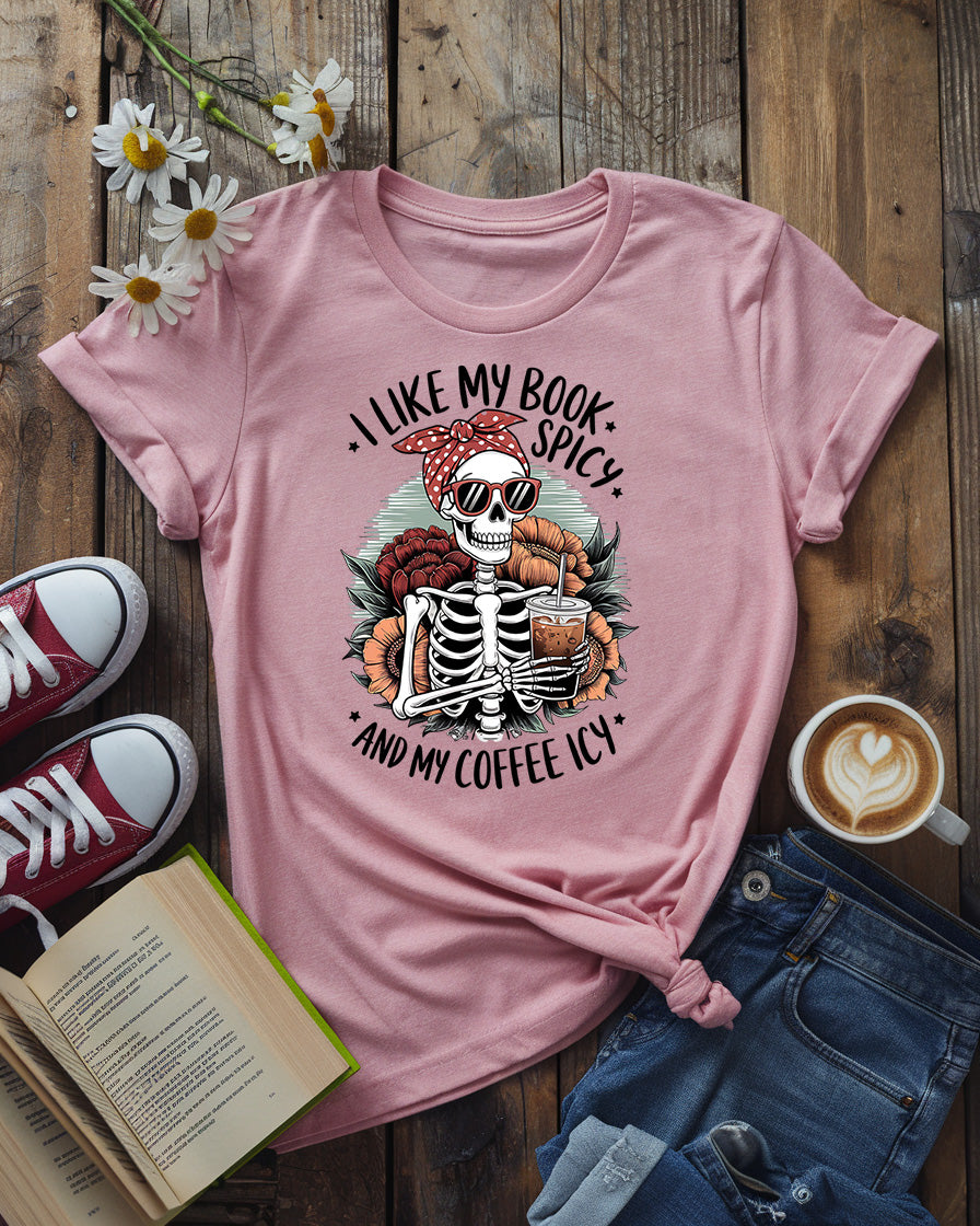 Spicy Books Icy Coffee Tee