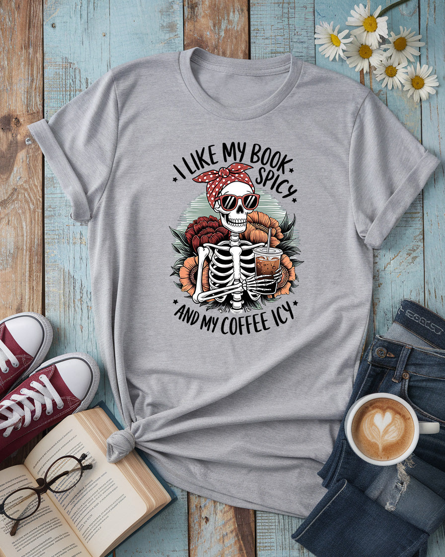 Spicy Books Icy Coffee Tee