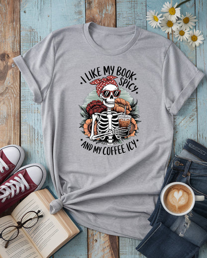 Spicy Books Icy Coffee Tee