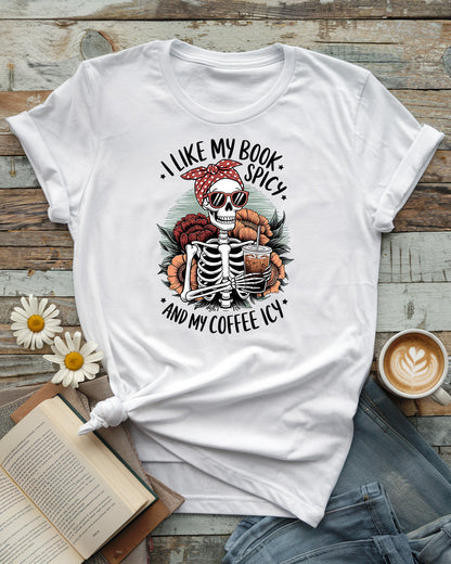 Spicy Books Icy Coffee Tee