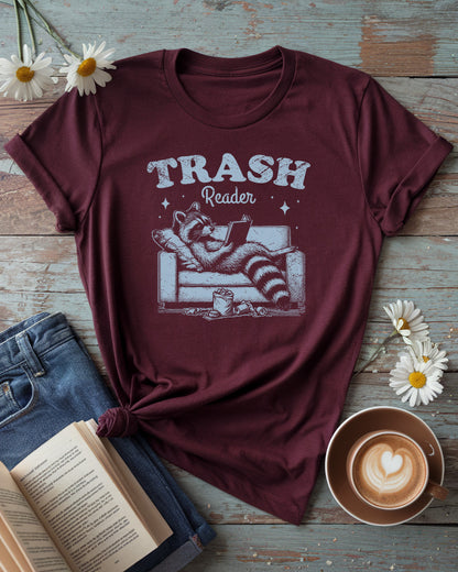 Trash Reader Raccoon Tee