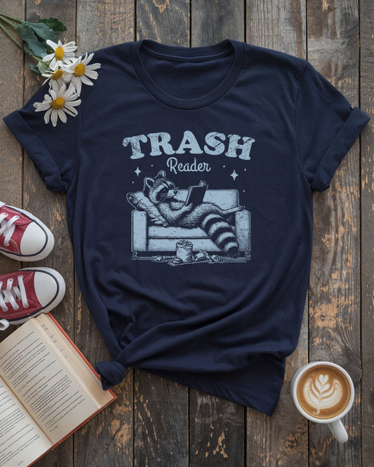 Trash Reader Raccoon Tee