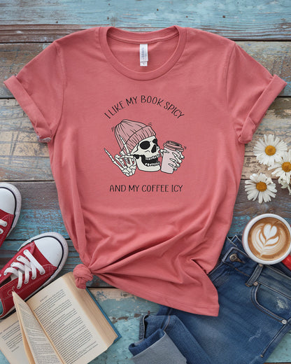 Spicy Books Icy Coffee Tee