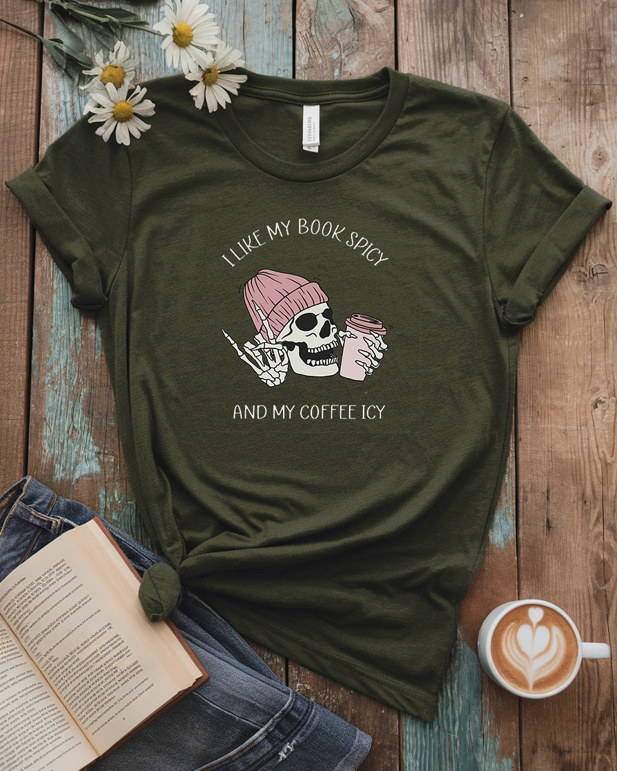 Spicy Books Icy Coffee Tee