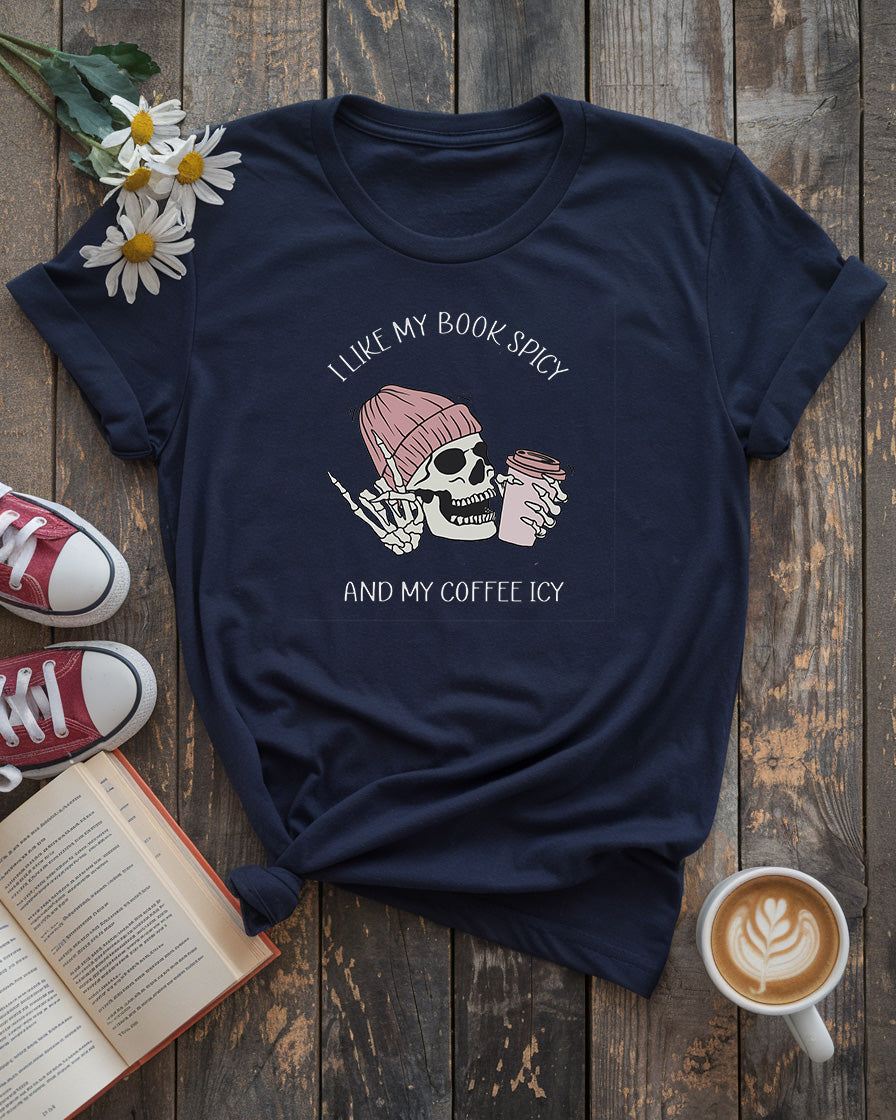 Spicy Books Icy Coffee Tee