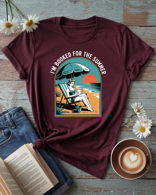 Retro Beach Book Lover Tee