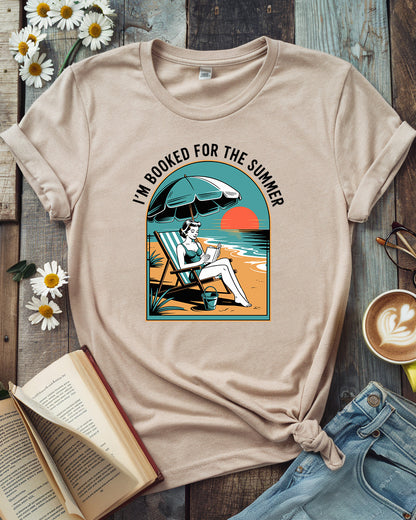 Retro Beach Book Lover Tee