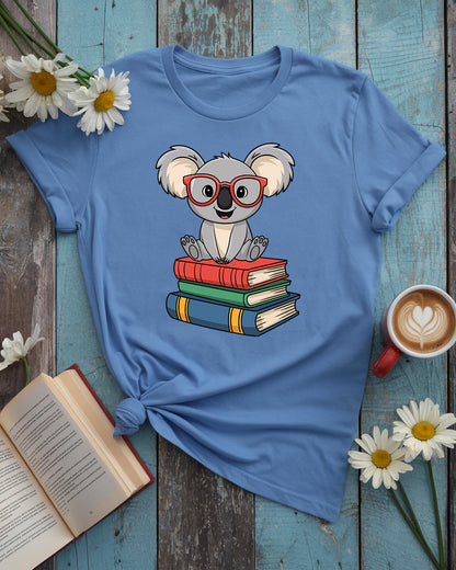 Cute Reading Animal Book Lover Tee