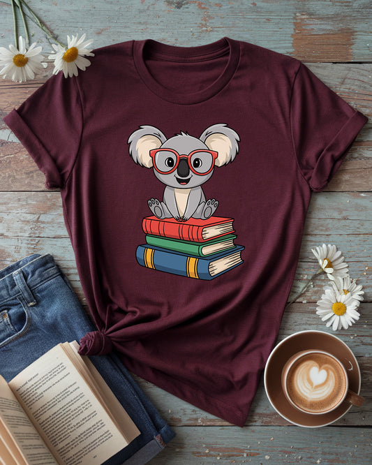 Cute Reading Animal Book Lover Tee