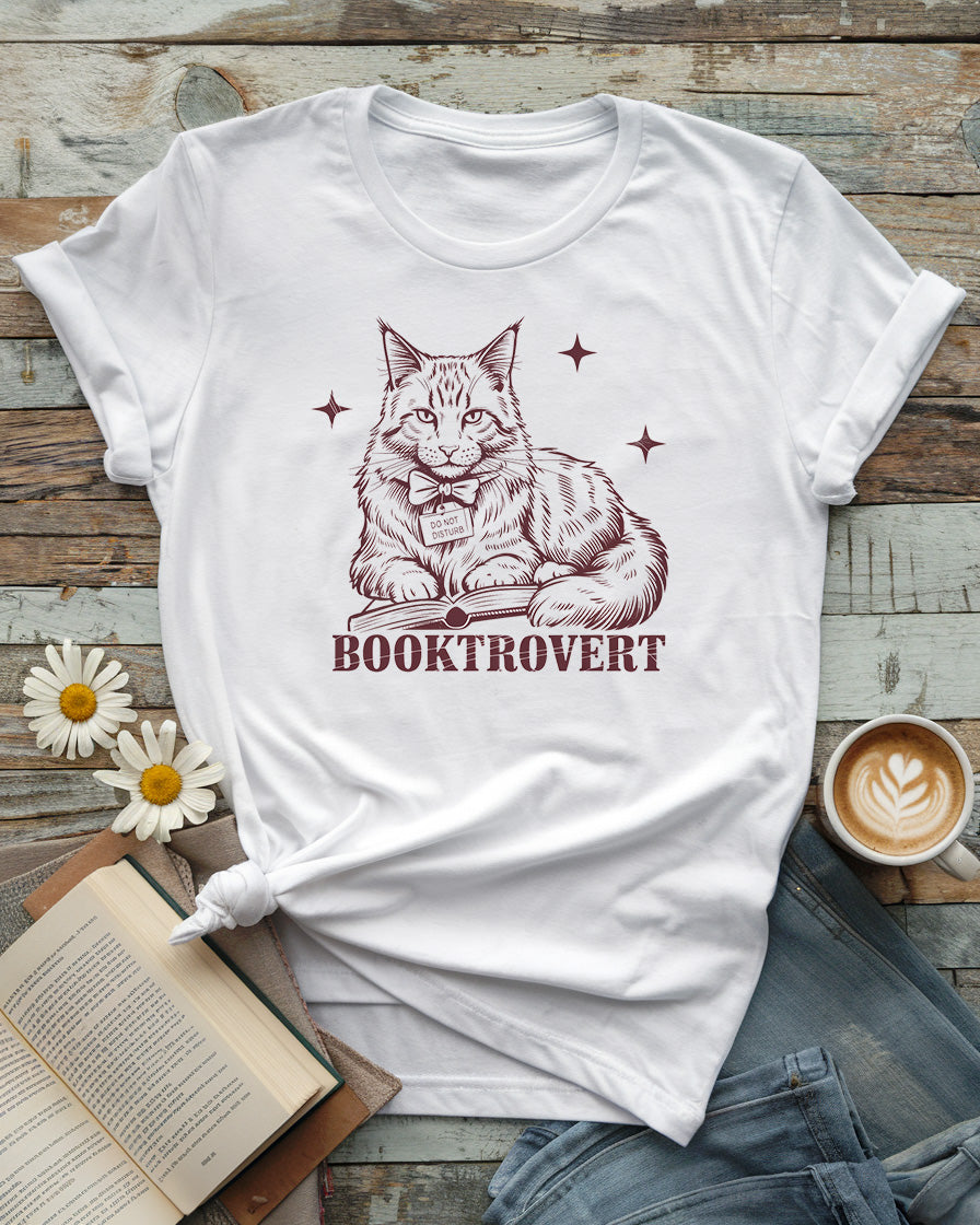 Booktrovert Cat Tee