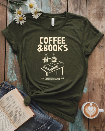 Coffee & Books Tee
