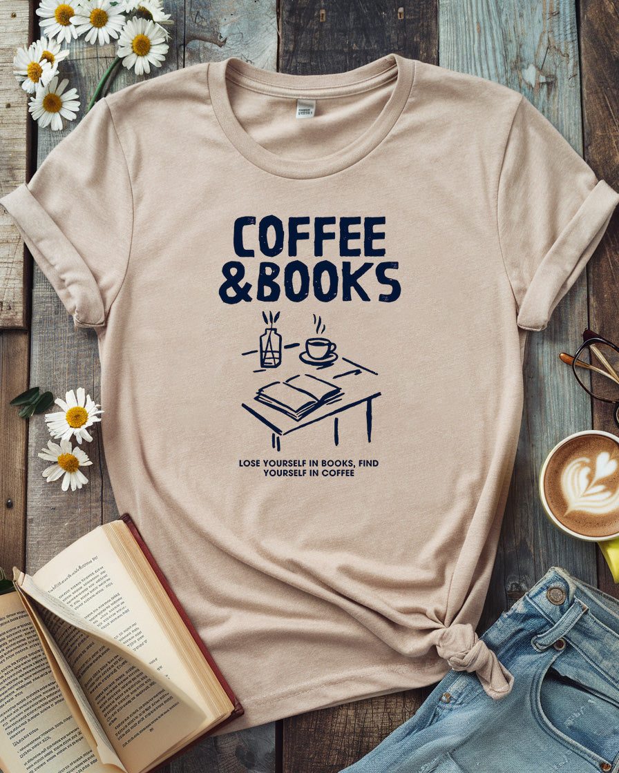 Coffee & Books Tee