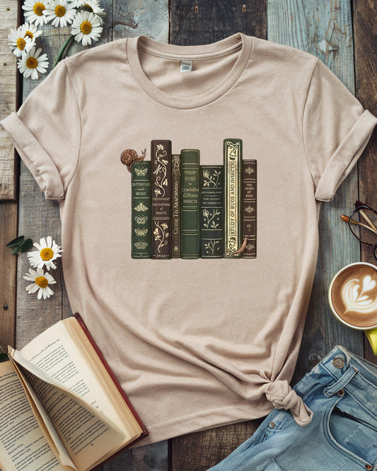 Insect Encyclopedia Book Stack Tee