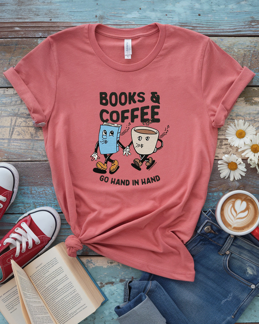 Books & Coffee Tee
