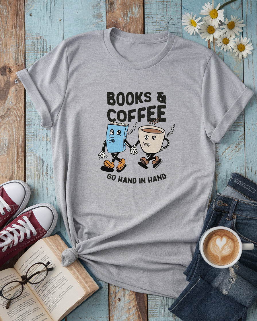 Books & Coffee Tee