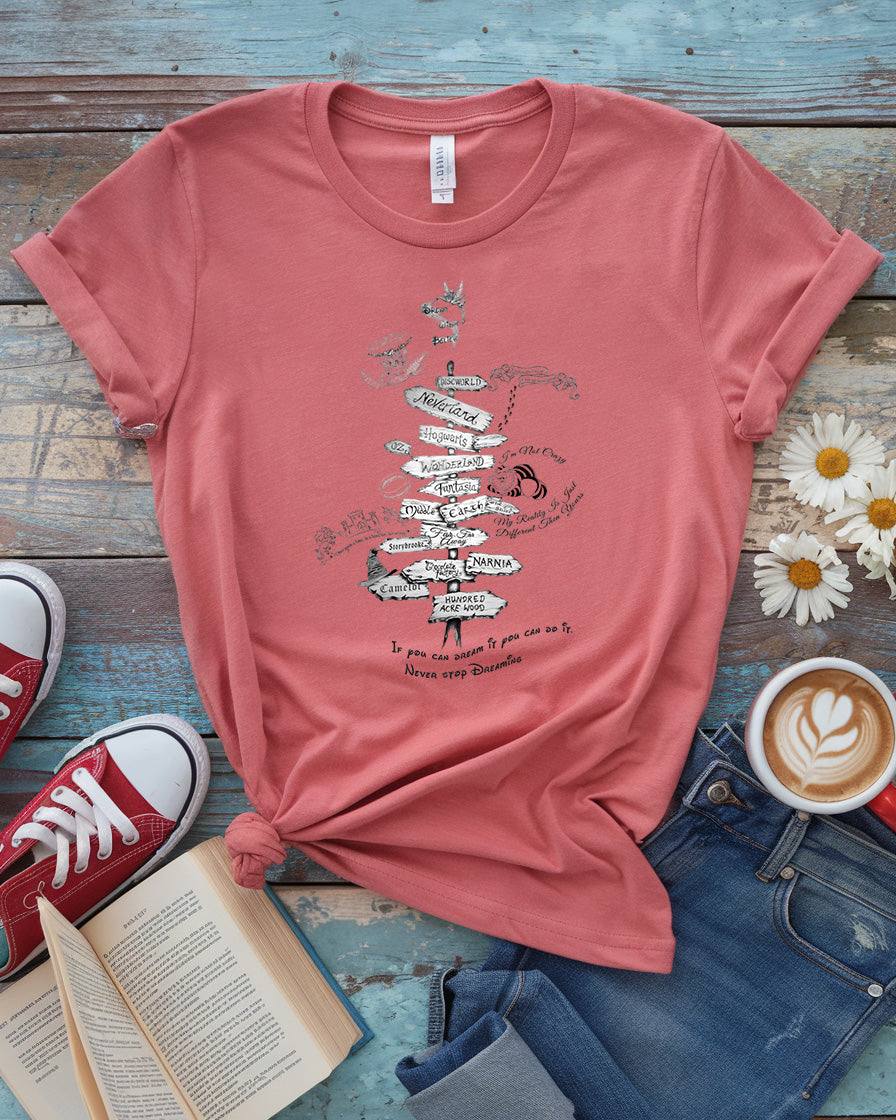 Bookish Worlds Signpost Tee